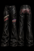 DESERT PUNKS DISTRESSED OBSIDIAN CALFSKIN